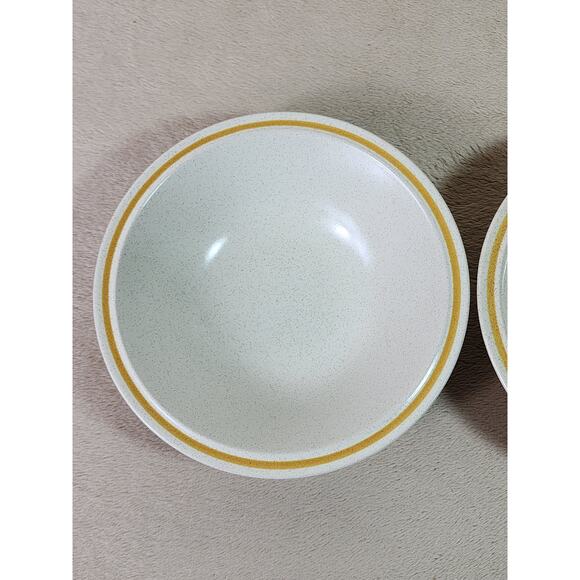 Hearthside Garden Festival Cereal Fruit Bowl 6 3/4" Stoneware 80s Japan x2 - Picture 3 of 11